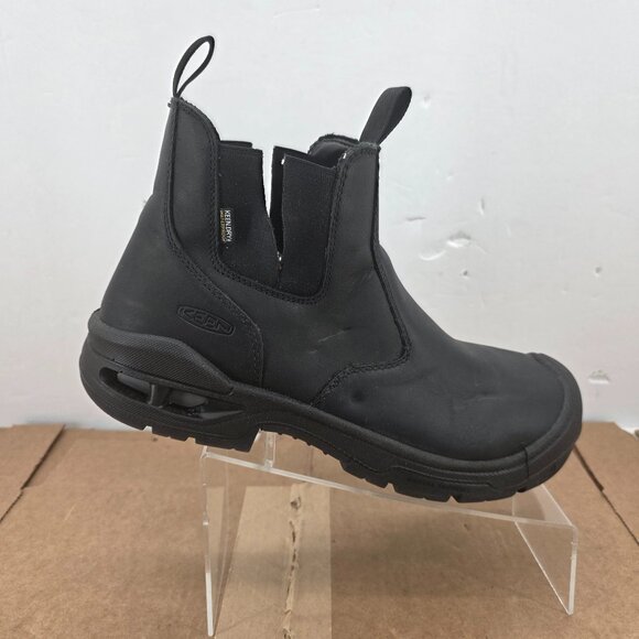 KEEN Juneau Romeo Men’s 12D Waterproof Boot Black Slip-On Comfort Casual   sh10 - Picture 1 of 16